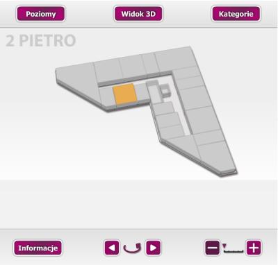 MallMap - przykładowy widok mapy Racławicka Center